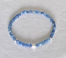 Edelstein Armband Kyanit facettiert mit Silber 925 auf Mass