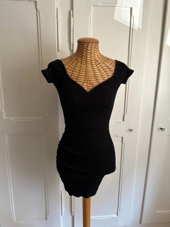 Stretch Kleid schwarz figurbetont XS
