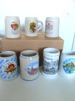 7 Keramik-Karaffen für Bier
