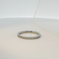 Damenring mit Zirkonia Steinen, Edelstahl 💍