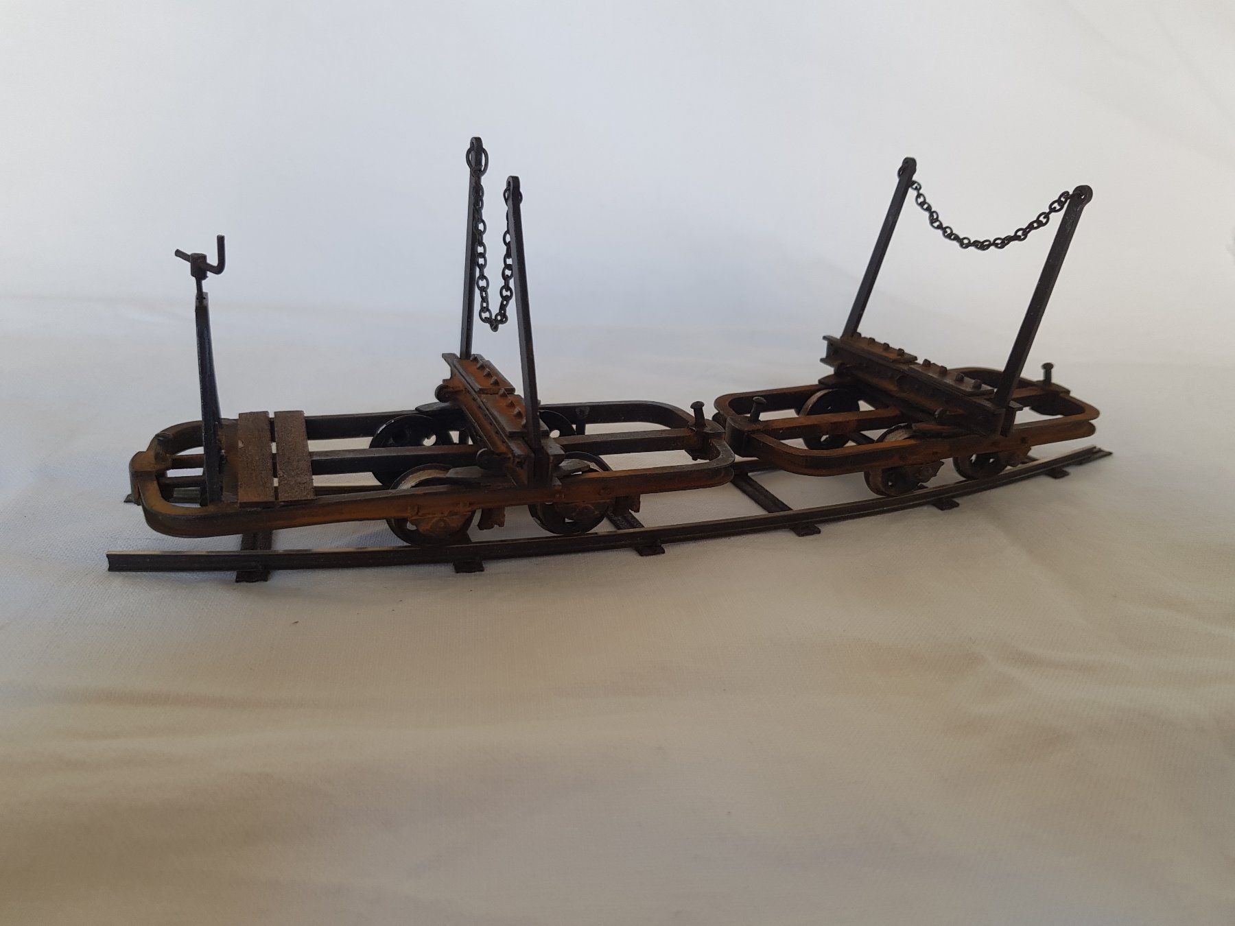 Modellini di ferrovie: 2 Drehschemmel-Wagen von Feld – Nuovo (secondo la descrizione) da Luzern venduto da inca55