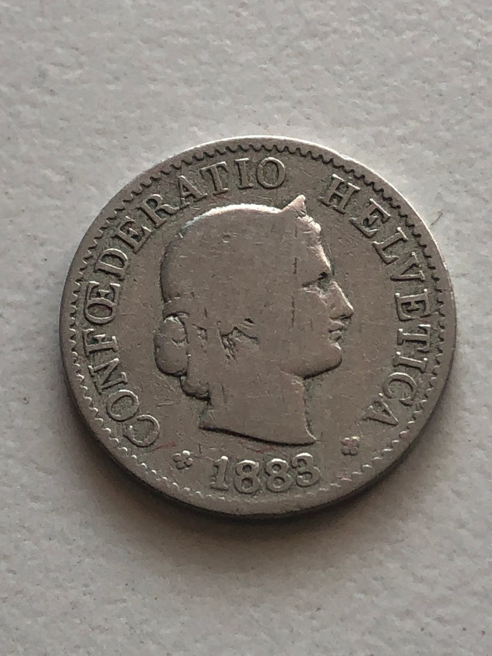 Tutti le monete: 5 Rp. 1883 – Usato da Schötz venduto da Odpa