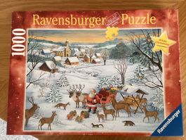 1000er Ravensburger Weihnachtspuzzle NEU
