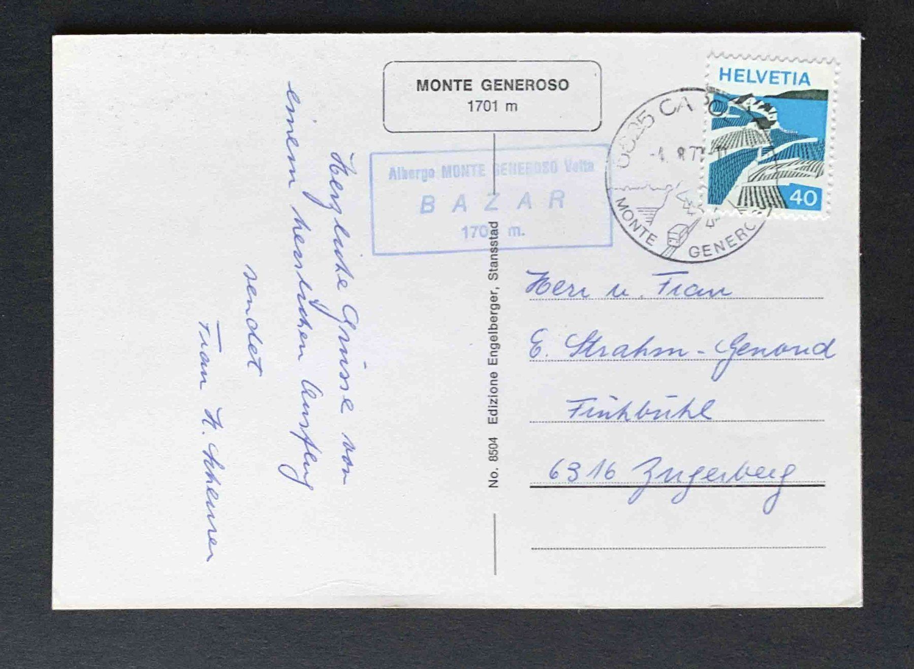 Cartoline postali: AK Monte Generoso – Usato da Goldau venduto da artelier1 1
