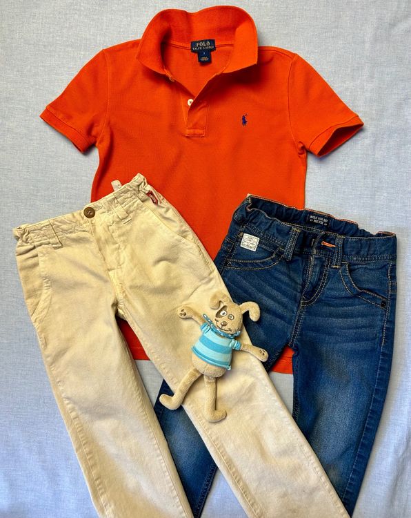 Polo R Lauren Poloshirt MINIMAN Hose MEXX Sommer Jeans 122 (Gebraucht ...