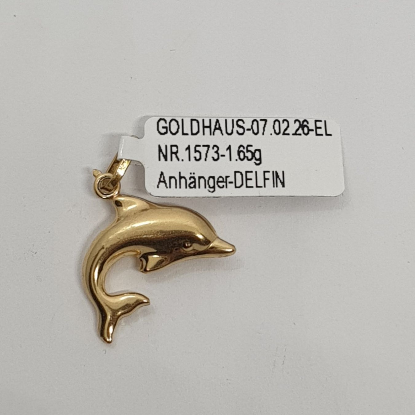 Ciondoli: Echt 18K Gold - Delfin Anhänger – Usato da Luzern venduto da Goldhaus-Luzern 2