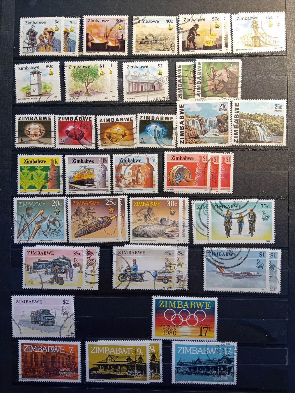 Tous les timbres: Zimbabwe Briefmarke  – D'occasion à speicherschwendi par stephanshorn10