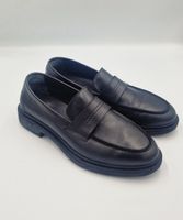 Elegante, schwarze Leder Loafers - Zeitloser Stil, Gr. 40