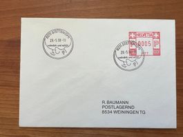 Brief Stetten  Letztag Stempel    (G2268)