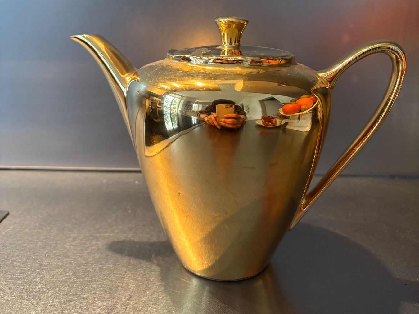 Teiere: Théière ancienne dorée – Usato da Neuchatel venduto da melagian 1
