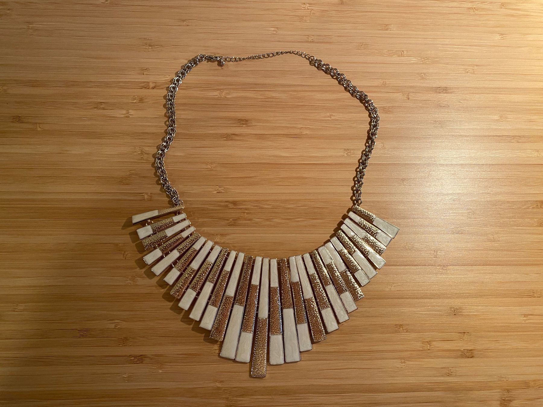 Catenine: Schöne Kette mit Gold- und Perlmutt-Optik – Nuovo (secondo la descrizione) da Zürich venduto da Wim-Broccoli 1