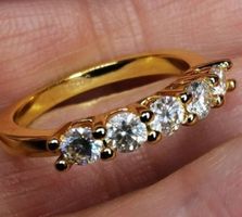 Bague argent avec diamants de moissanite de 0,5 ct GRA