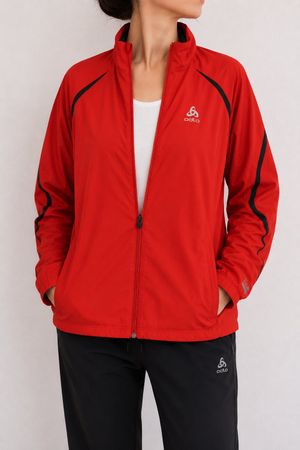 Odlo Traum Vintage Windjacke Sportjacke Gr. L / Rot