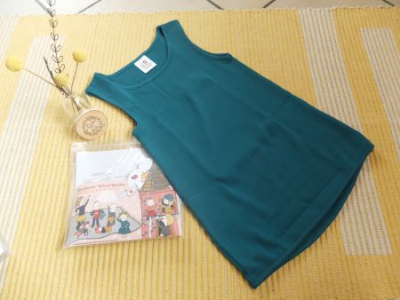 Manymonths NEUF Thermal Top Ocean Laine 140-152/158 // Envoi
