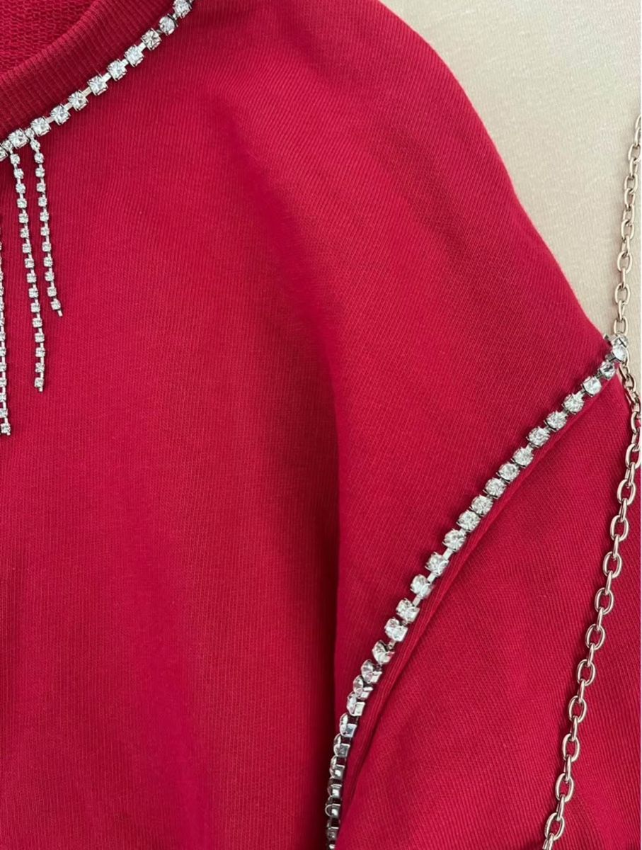 Liu Jo Maglioni & Felpe: Liu Jo Pullover, rot, Grösse S, neuwertig, mit Strass! – Usato da Burgdorf venduto da lin_g59z 4