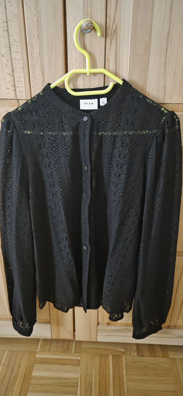 Blusen: VILA Bluse schwarz Grösse L Spitze  – Neu (gemäss Beschreibung) aus Kloten von bur_6gp9