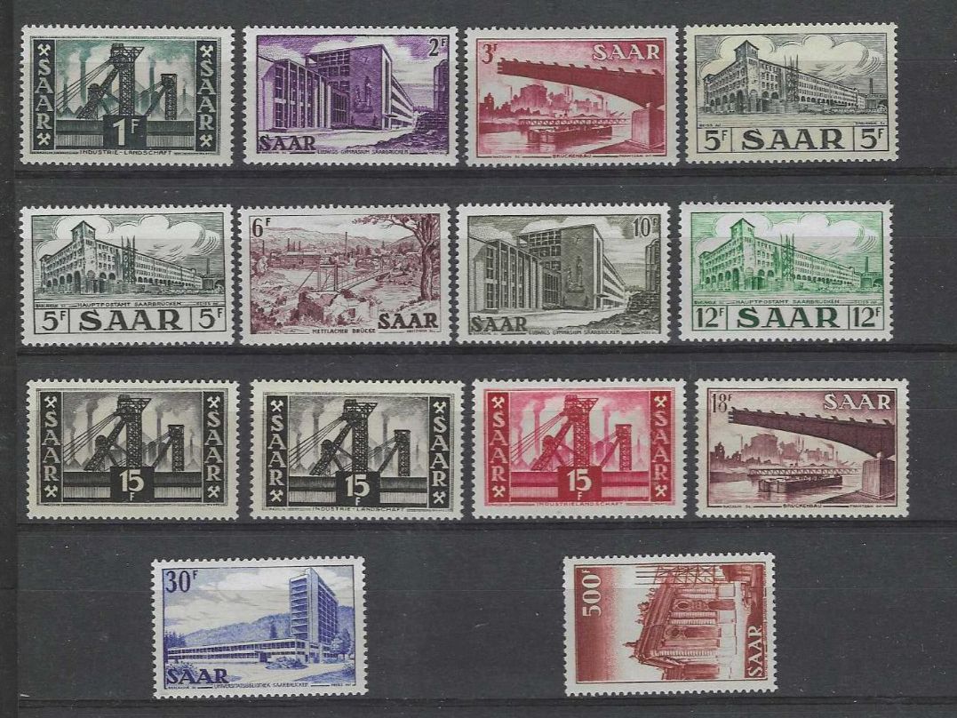 Tutti i francobolli: DT. SAAR 1952 ** ANSICHTEN – Nuovo (secondo la descrizione) da Dintikon venduto da bonita099