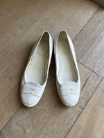 Miu Miu Leather Loafers – Size 40.5 – Ivory/Cream