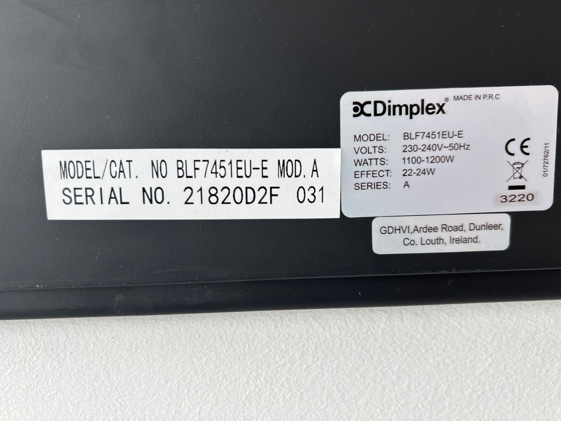 Camini: Elektrischer Kamin (Dimplex Prism) – Usato da Schmerikon venduto da Mickey93 3