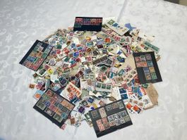 Lot Briefmarken Schweiz u. Weltweit ca 800 gr.Schnäppchen.