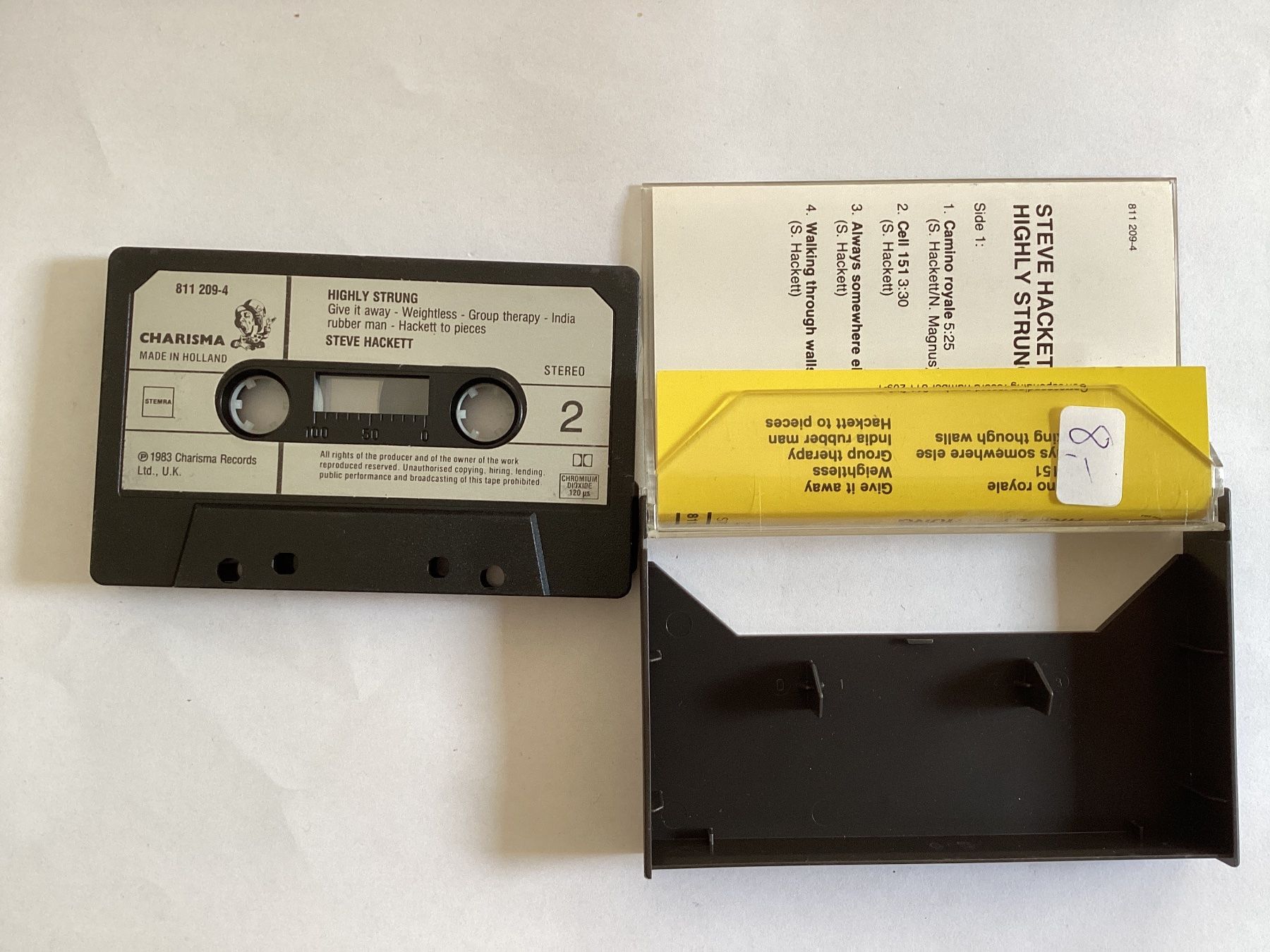 Musicassette: Steve Hackett MC - Highly Strung – Usato da Gutenswil venduto da Hamzian 1