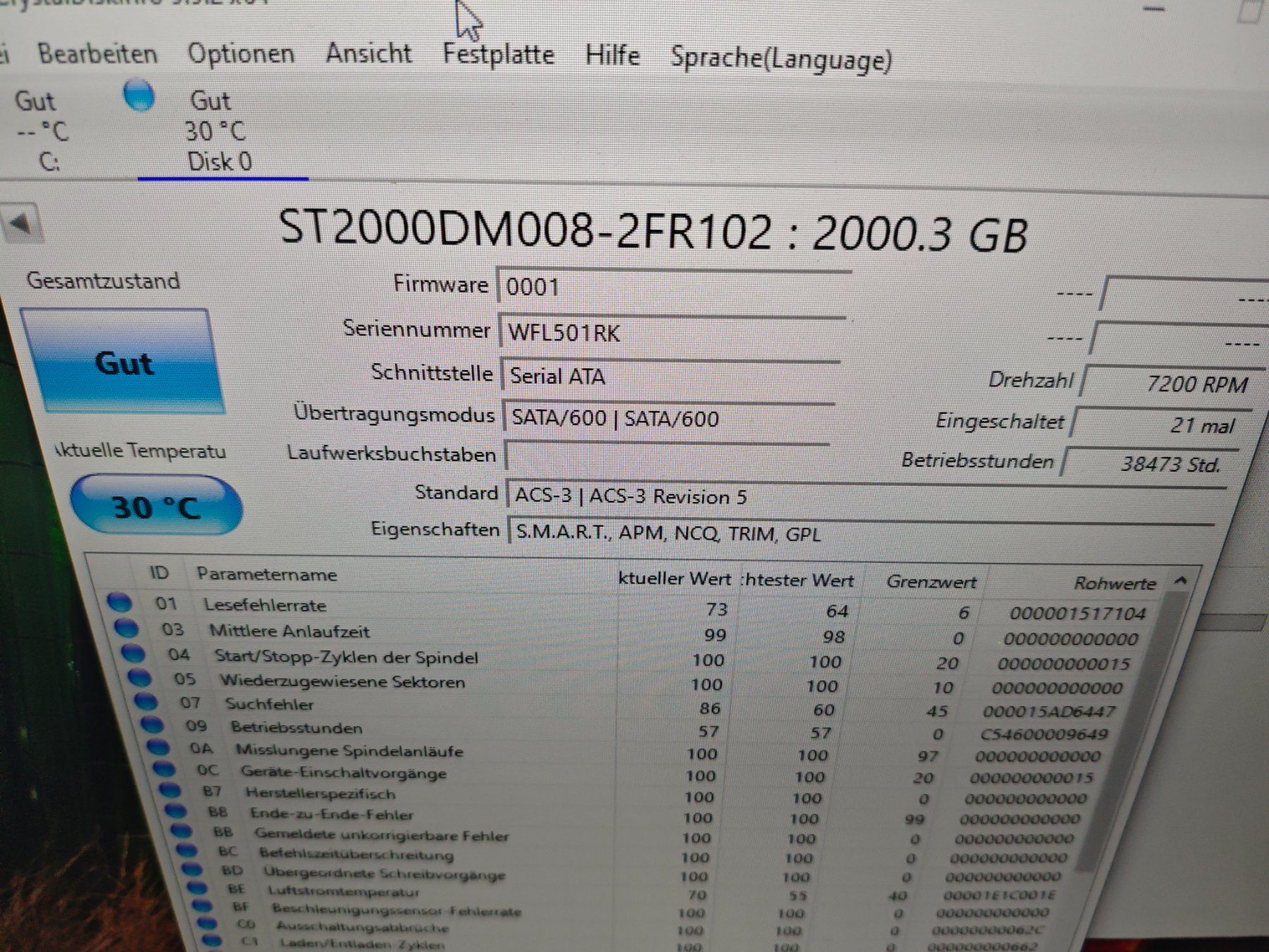 Seagate Dischi rigidi: Seagate BarraCuda 2TB gebraucht funktionsfähig – Usato da Dübendorf venduto da tho_v2cs 3