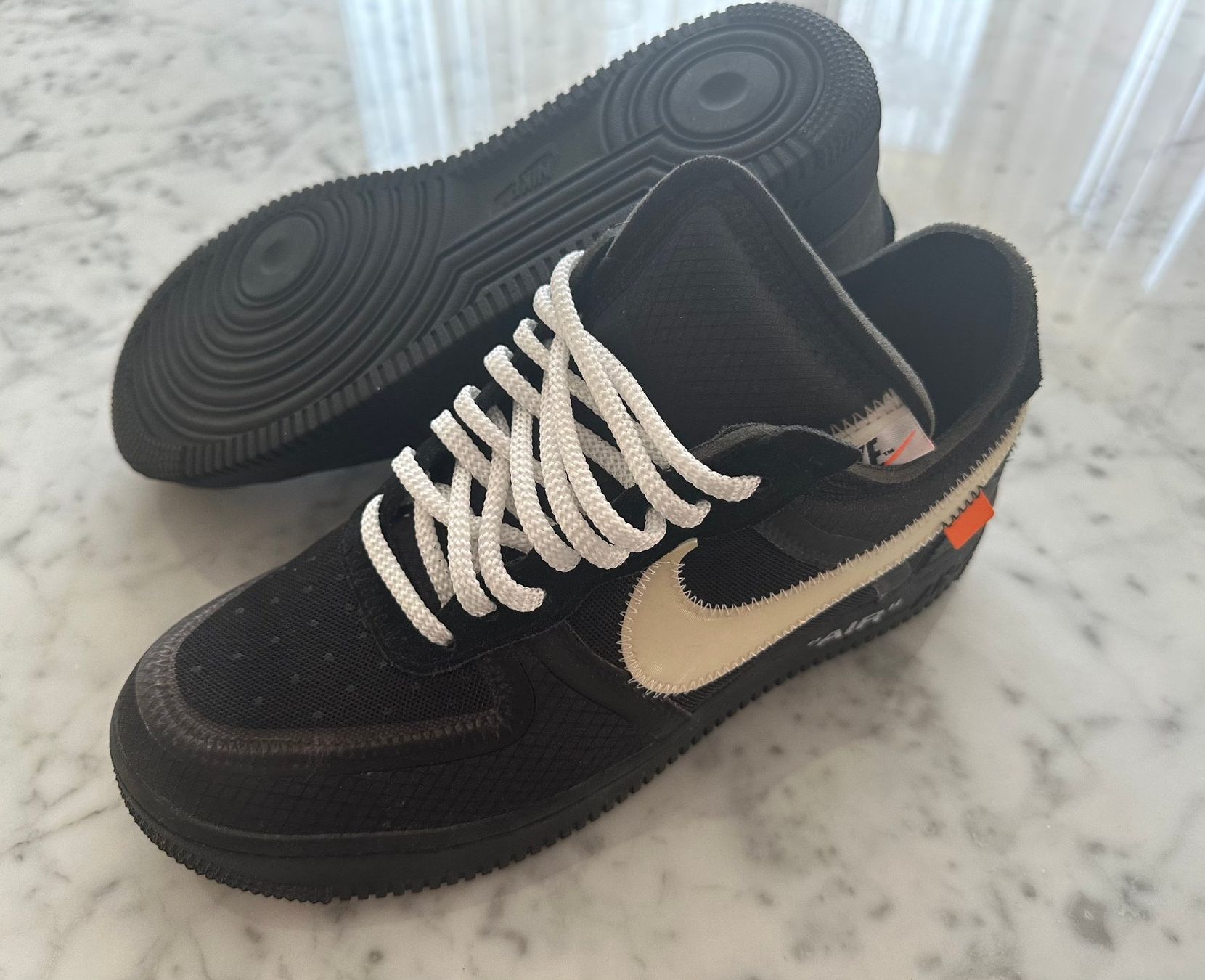 Off-White Scarpe da uomo: Nike Air Force 1 x Off White Black – Nuovo (secondo la descrizione) da Rorschacherberg venduto da Dampfwalze22 2