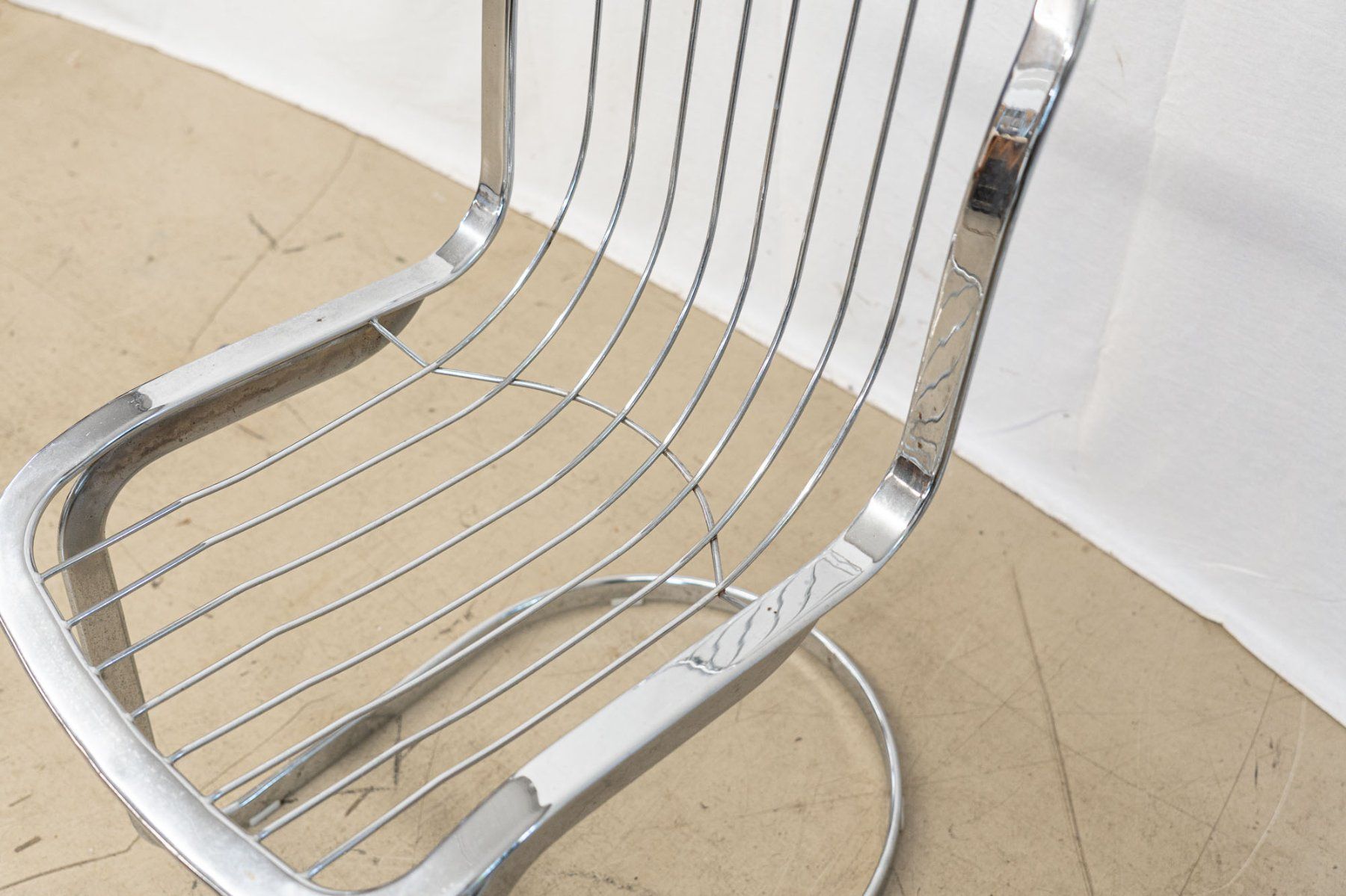 Stühle: 3 Cidue Stühle - Chromstahl, Polster - Ref. 07/21 – Gebraucht aus Au ZH von BrockiAu 8