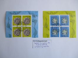 Viererblock mit Ort Ersttagsstempel Luzern 14 + 15