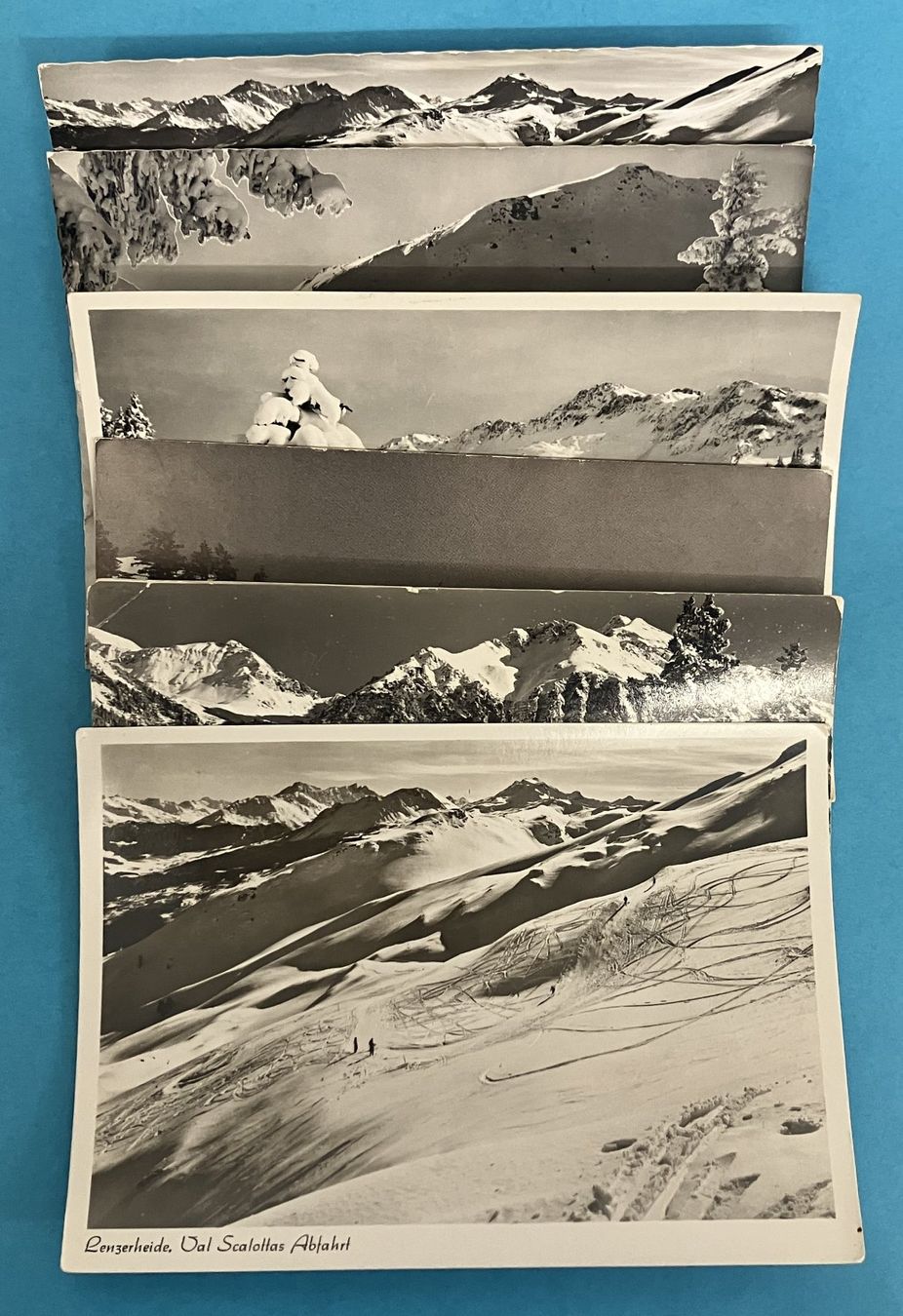 Cartoline postali: 9 ANSICHTSKARTEN LENZERHEIDE WINTER – Usato da Oberwil BL venduto da SALOB