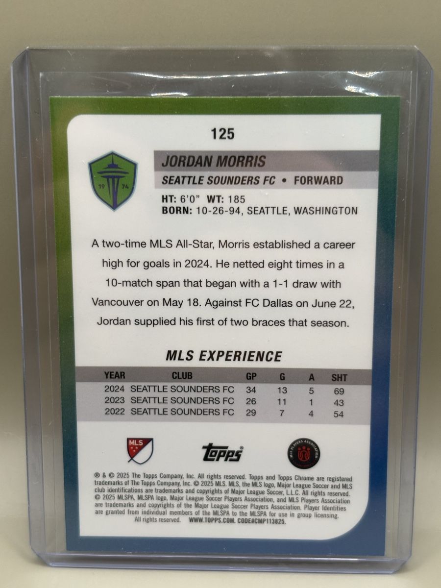 Topps Sammelbilder & Trading cards: Topps Chrome MLS - Jordan Morris /250 - Refractor – Neu (gemäss Beschreibung) aus Oberbuchsiten von Bananefrappe93 2