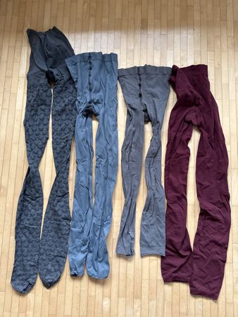 4 Paar Leggings/Strumpfhosen S