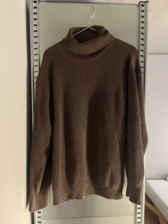 Jan N June Strickpullover, Rollkragen, Grösse M, Braun