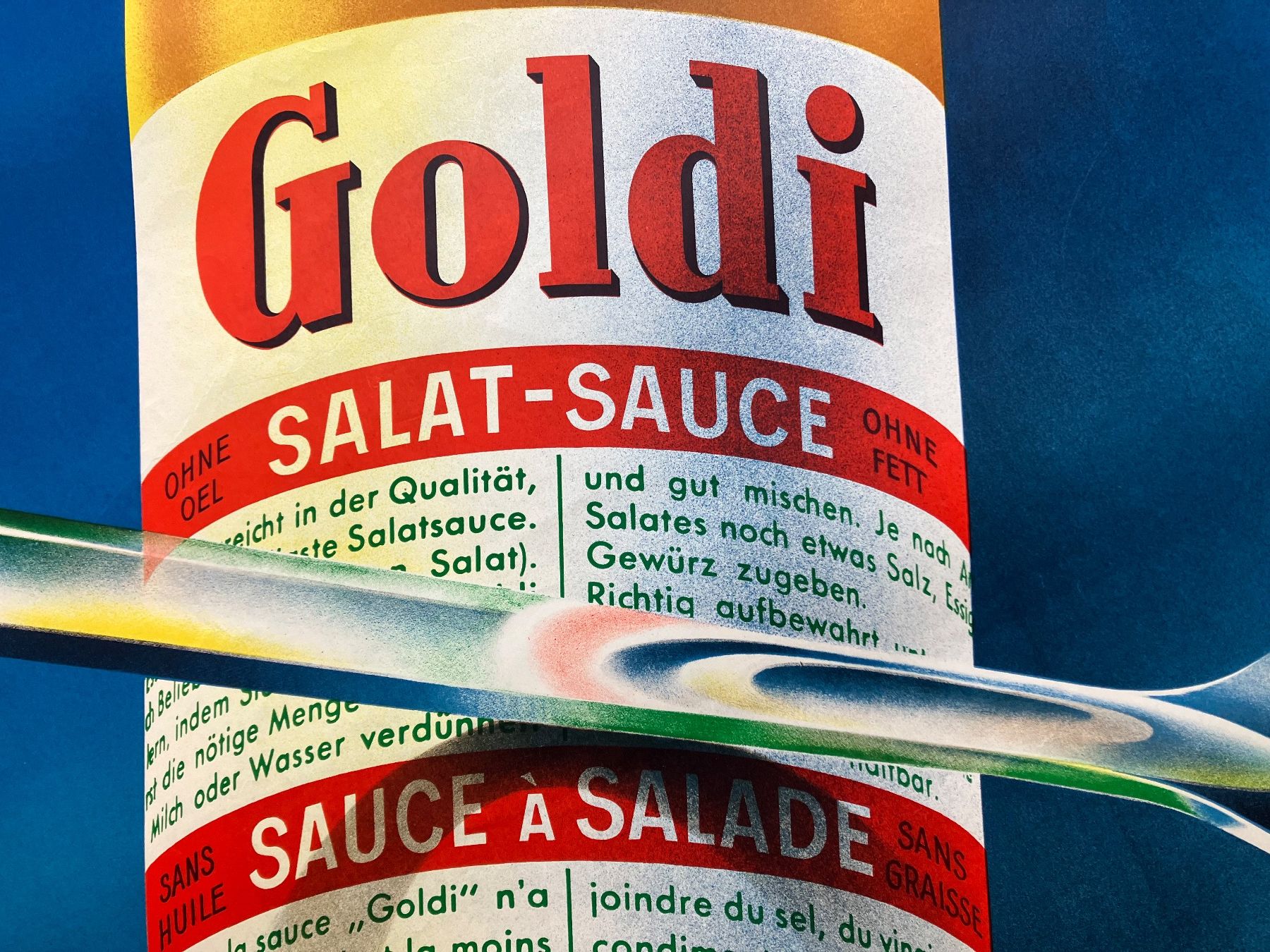 Foto & Immagini: Plakat Goldi Salatsauce Edi Hauri – Usato da Basel venduto da papageientulpe 1