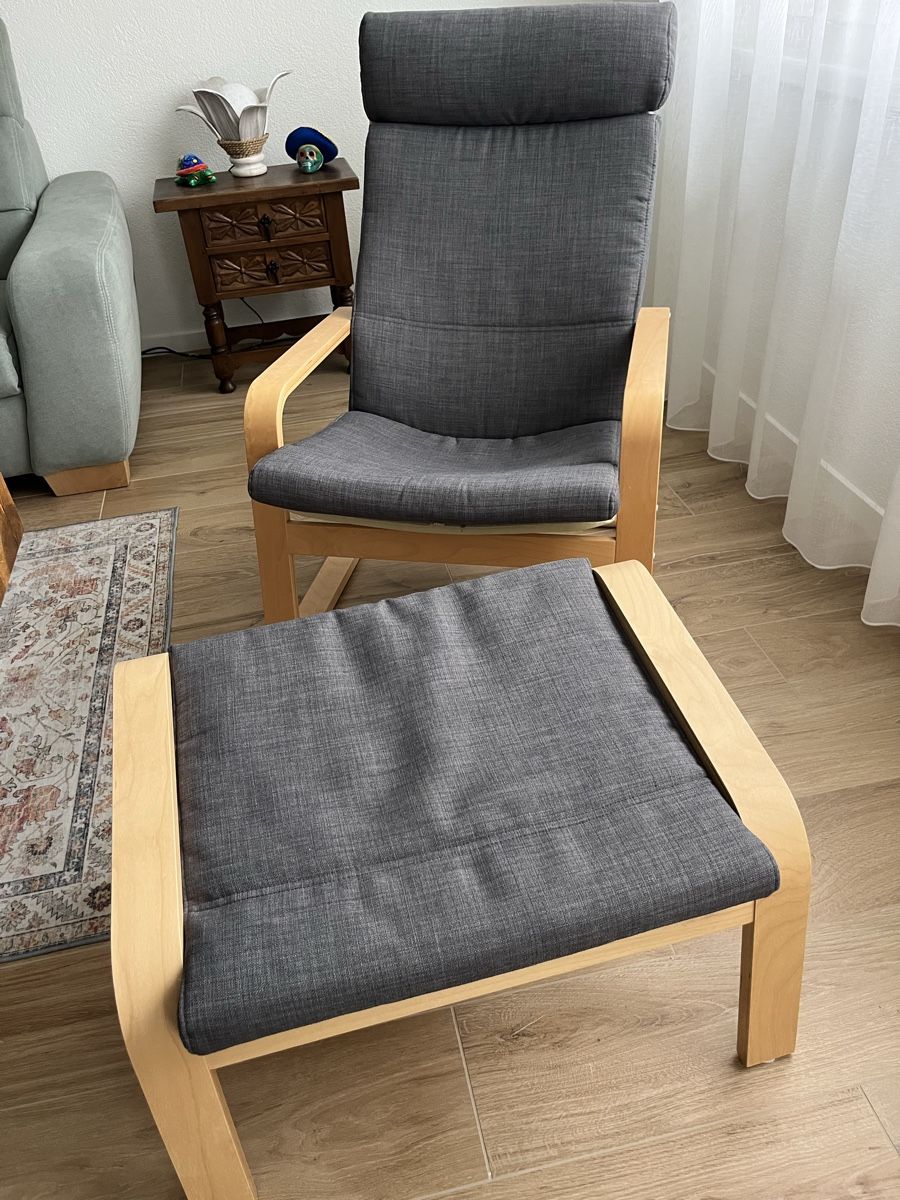Ikea Poltrone: Sessel Ikea Poäng mit Hocker – Usato da Winterberg ZH venduto da Marina_M88 2