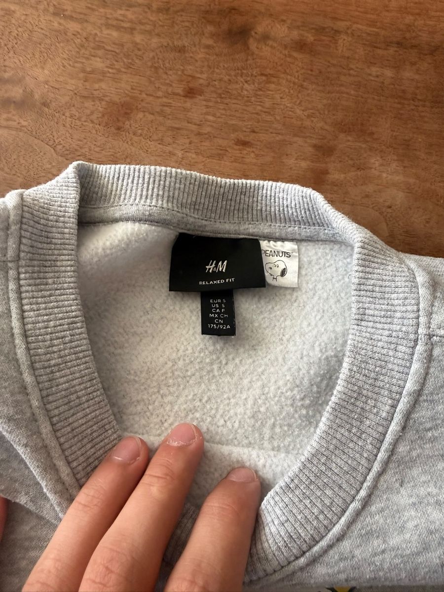 H&M Giacche: Pullover H&M Peanuts Grau Grösse S guter Zustand – Usato da Zürich venduto da michael.frei 2