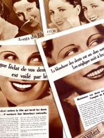 Pepsodent - 4 alte Werbungen / Anciennes publicités 1930/34