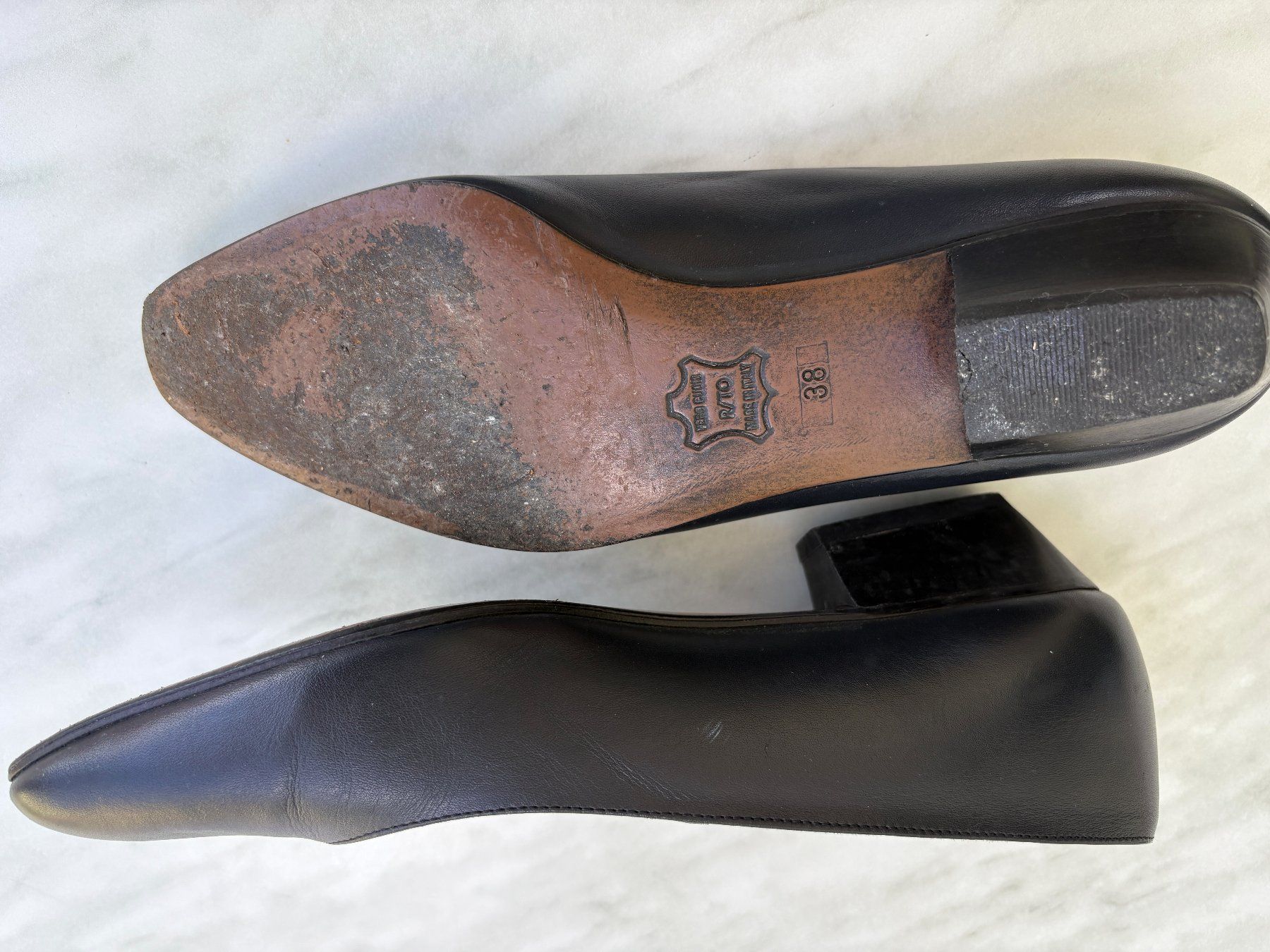 Damenschuhe: Damen Pumps Gr. 38/d.Blau.Leder/ 3cm Absatz – Gebraucht aus Dübendorf von nerino03 2