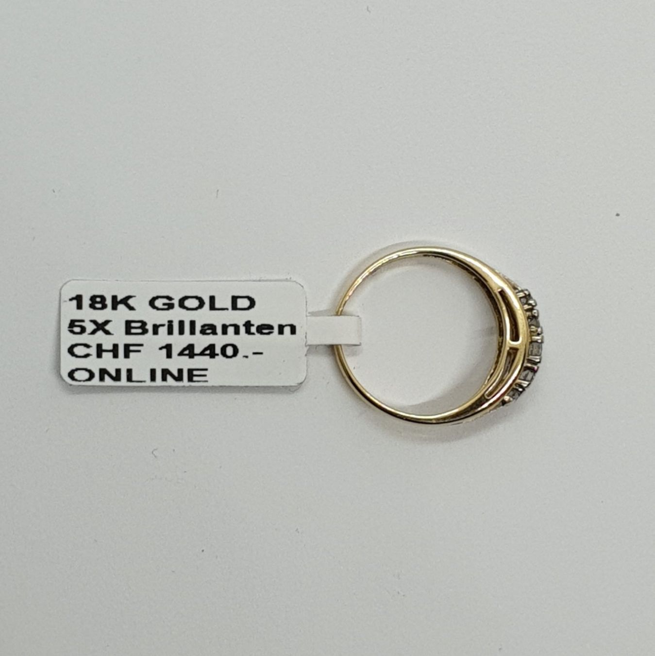 Anelli: Echt 18K Gold - Diamant Ring – Usato da Luzern venduto da Luzern-Goldhaus 1