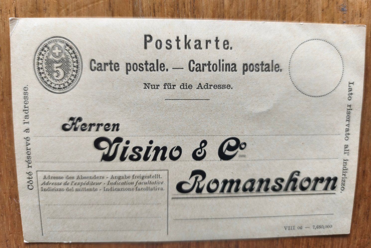 Tutti i francobolli: Geschäfts Antwortkarte – Usato da Unterengstringen venduto da brosi1313
