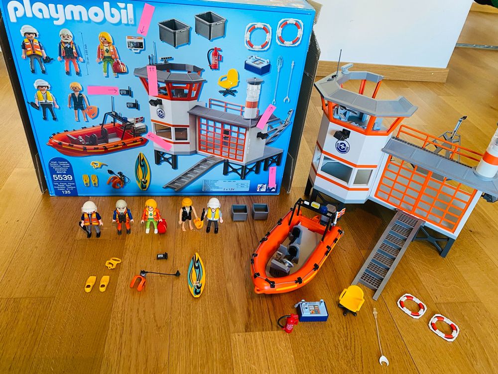 Playmobil 5539 - Poste De Sauvetage D'Occasion - Pour Collection Ou Jeu