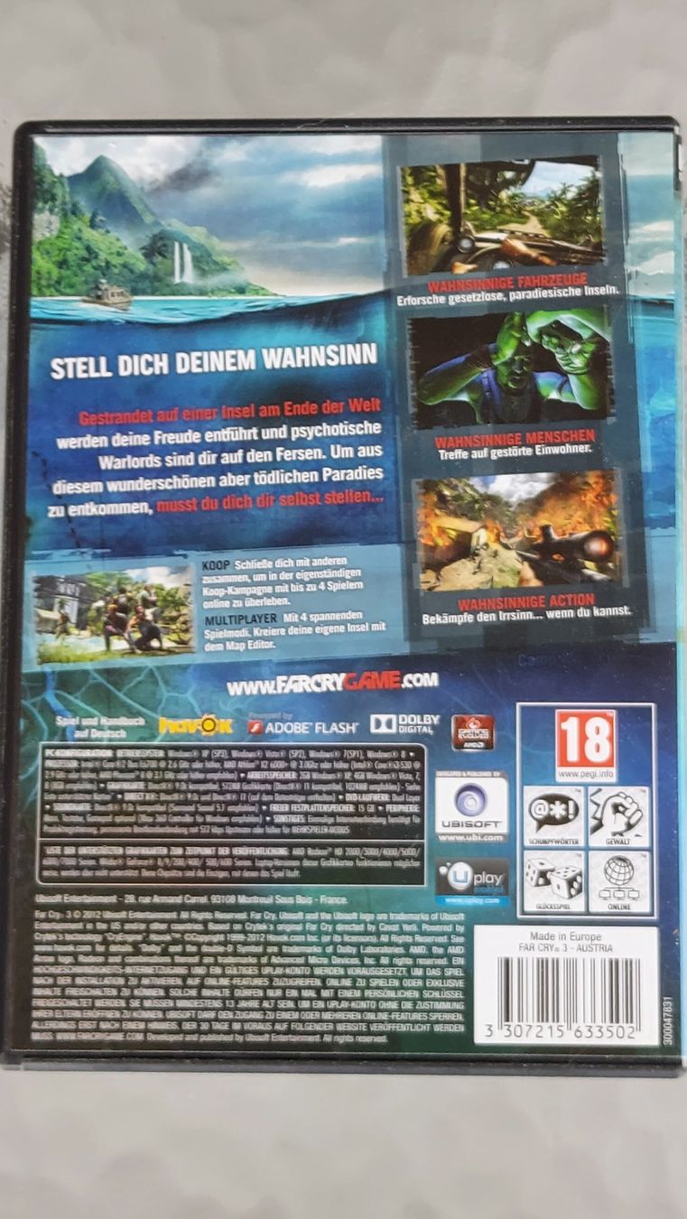 Giochi: FARCRY 3 PC Spiel – Nuovo (secondo la descrizione) da Gunten venduto da Muggemus 1