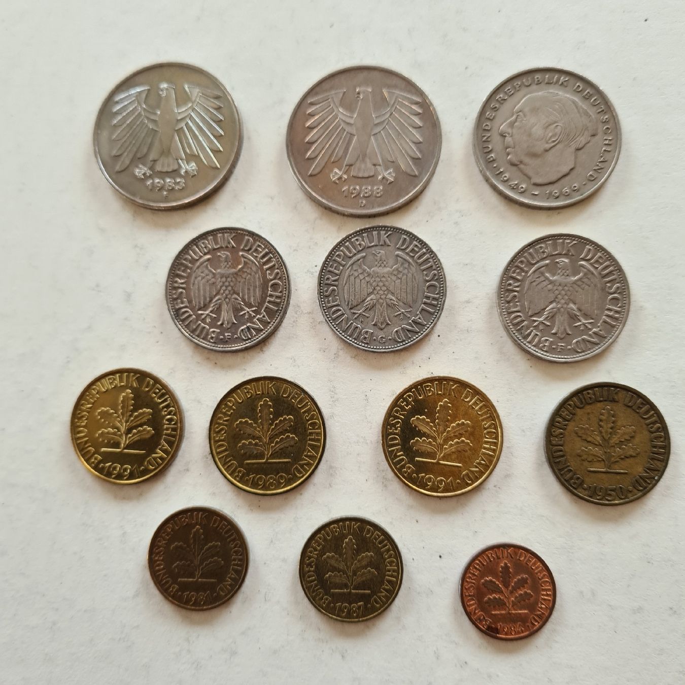 Tutti le monete: 5 Deutsche Mark kleines Lot – Usato da Weier im Emmental venduto da Jimmy911 1