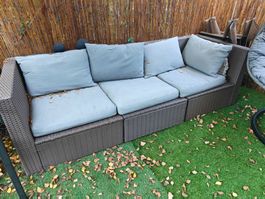 Gartenlounge 3 Sitzer