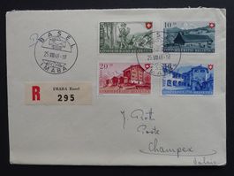 PP 1948, Satzbrief B38-B41, Sonderstempel IMABA BASEL