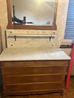 Meuble coiffeuse avec miroir