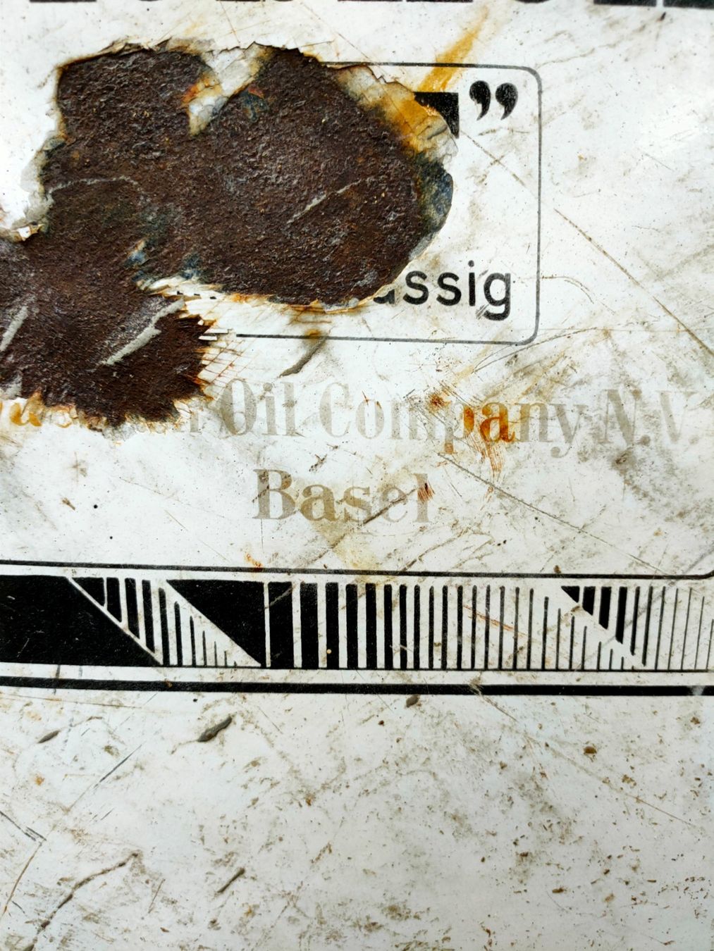 Insegne: Plaque émaillée mobiloil gargoyle – Usato da Bretonnières venduto da Minigab 3
