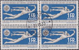 1932, Nr.190 (Abrüstungskonferenz): Viererblock BERN, 80.-+