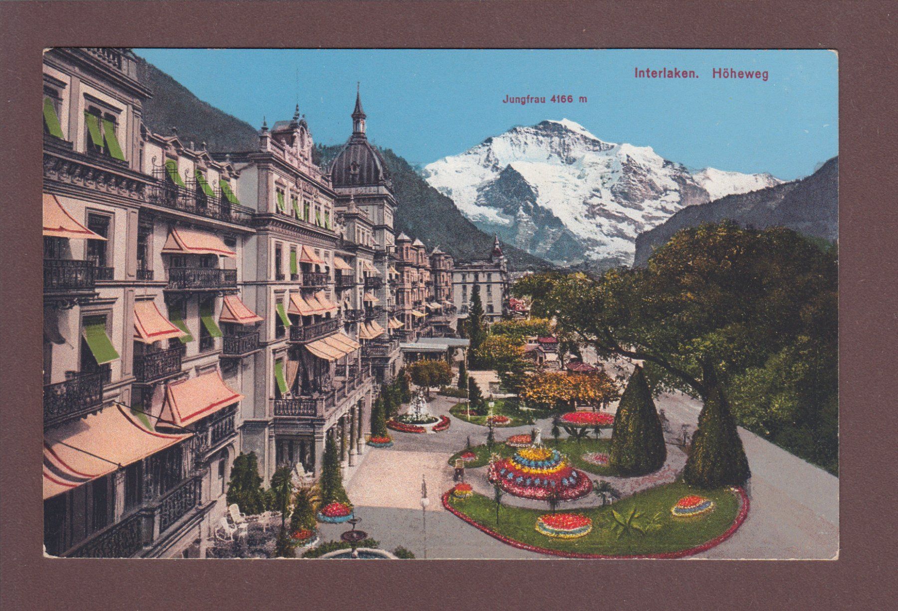 Cartoline postali: INTERLAKEN - Höheweg – Usato da Pully venduto da nicecards