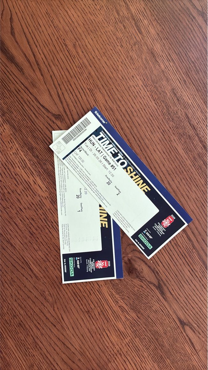 Biglietti: IIHF WM Ticket HUN LAT – Nuovo (secondo la descrizione) da Pfaffhausen venduto da Cosinus1
